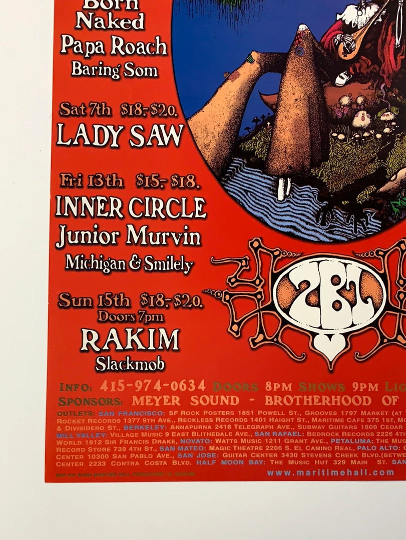 Dave Huckins MHP 44 March - 1998 Poster Maritime Hall San Fran 1st 8 Dave Huckins MHP 44 March - 1998 Poster Maritime Hall San Fran 1st