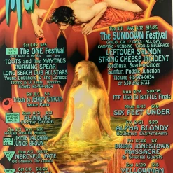 Carolyn Ferris Gig Posters MHP 50 Maritime Hall - 1998 Poster August Blink-182, SCI, Leftover Salmon San Fran 1st