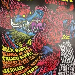 Sold Out Posters Lollapalooza - 2015 Artist Unknown Poster Santiago, CL O'Higgins Park Gig Posters