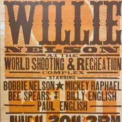 Willie Nelson - 2011 Hatch Show Print 6/11 Poster Sparta, Illinois Gig Posters