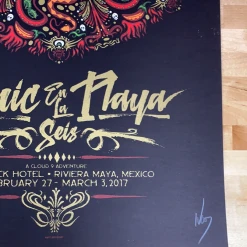 Gig Posters Widespread Panic - 2017 Jeff Wood Poster Riviera Maya, MX Hard Rock Hotel