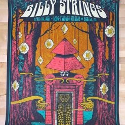 Gig Posters Billy Strings - 2021 Status Serigraph Poster Mobile, AL 4/10