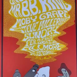 BB King - 1967 John H Myers Poster San Francisco, CA The Fillmore Gig Posters