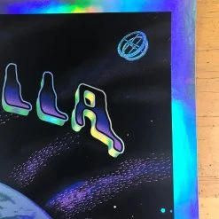 Coachella - 2011 EMEK Poster Purple Mirror FOIL Variant Edition 3/5 Signed 13 Coachella - 2011 EMEK Poster Purple Mirror FOIL Variant Edition 3/5 Signed