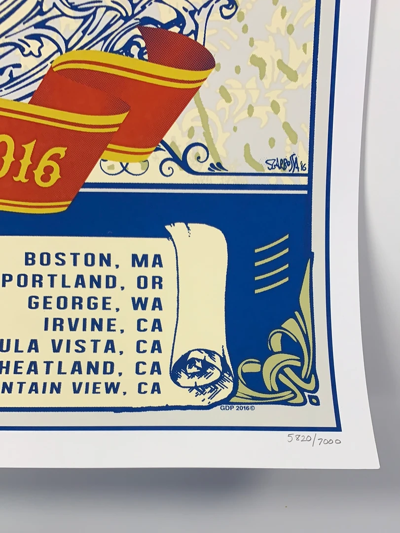 Sold Out Posters Dead & Company - 2016 VIP Poster Summer Tour Gig Posters 7 Sold Out Posters Dead & Company - 2016 VIP Poster Summer Tour Gig Posters