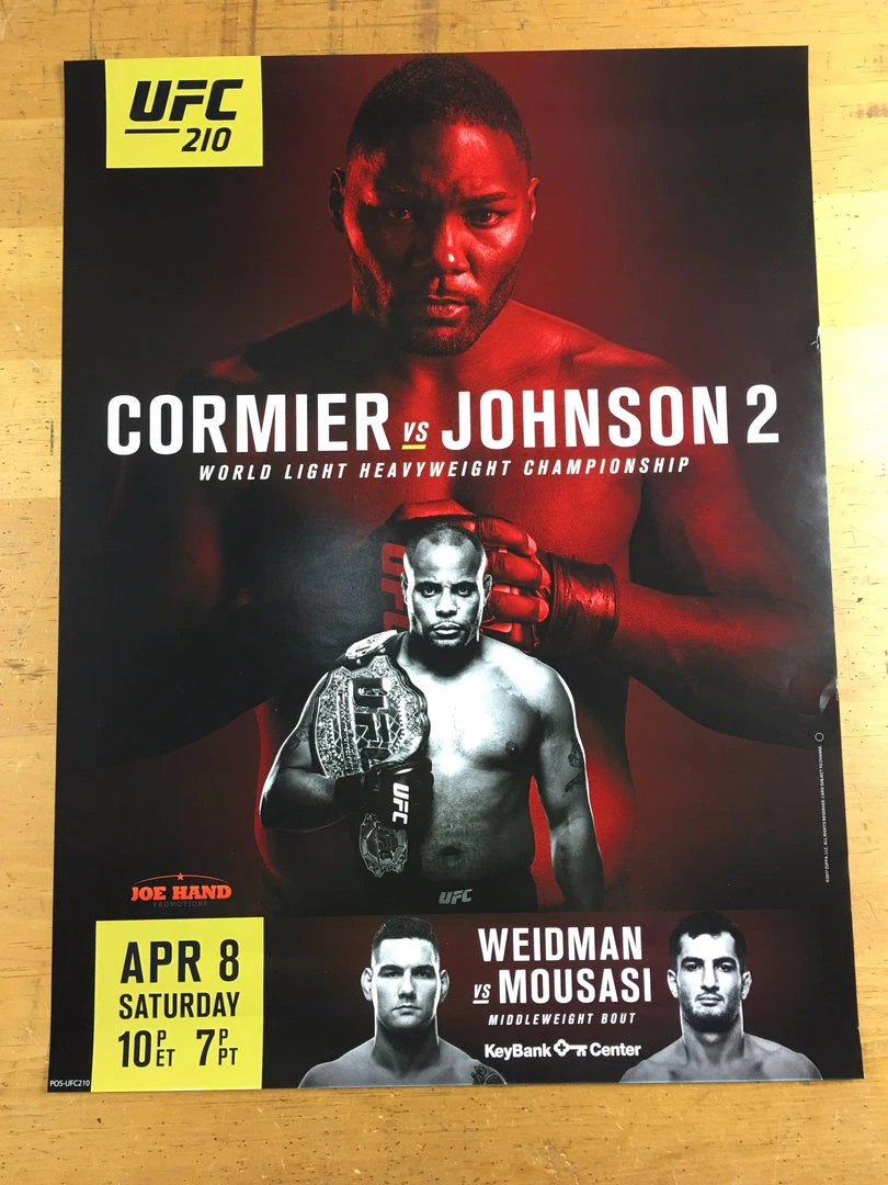 Sold Out Posters UFC 210 Cormier Vs Johnson 2 Poster 5 Sold Out Posters UFC 210 Cormier Vs Johnson 2 Poster
