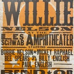 Gig Posters Willie Nelson - 2010 Hatch Show Print 9/17 Poster Bend, Oregon