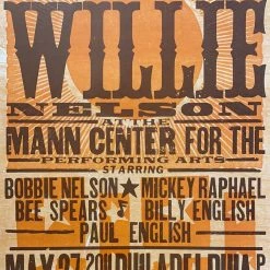 Willie Nelson - 2011 Hatch Show Print 5/27 Poster Philadelphia, Pennsylvania Gig Posters
