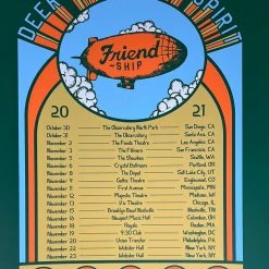 Gig Posters Deer Tick & Delta Spirit - 2021 Matt Cliff Poster Friend Ship Tour Print