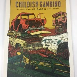Childish Gambino - 2018 Landland Poster Chicago, IL United Center