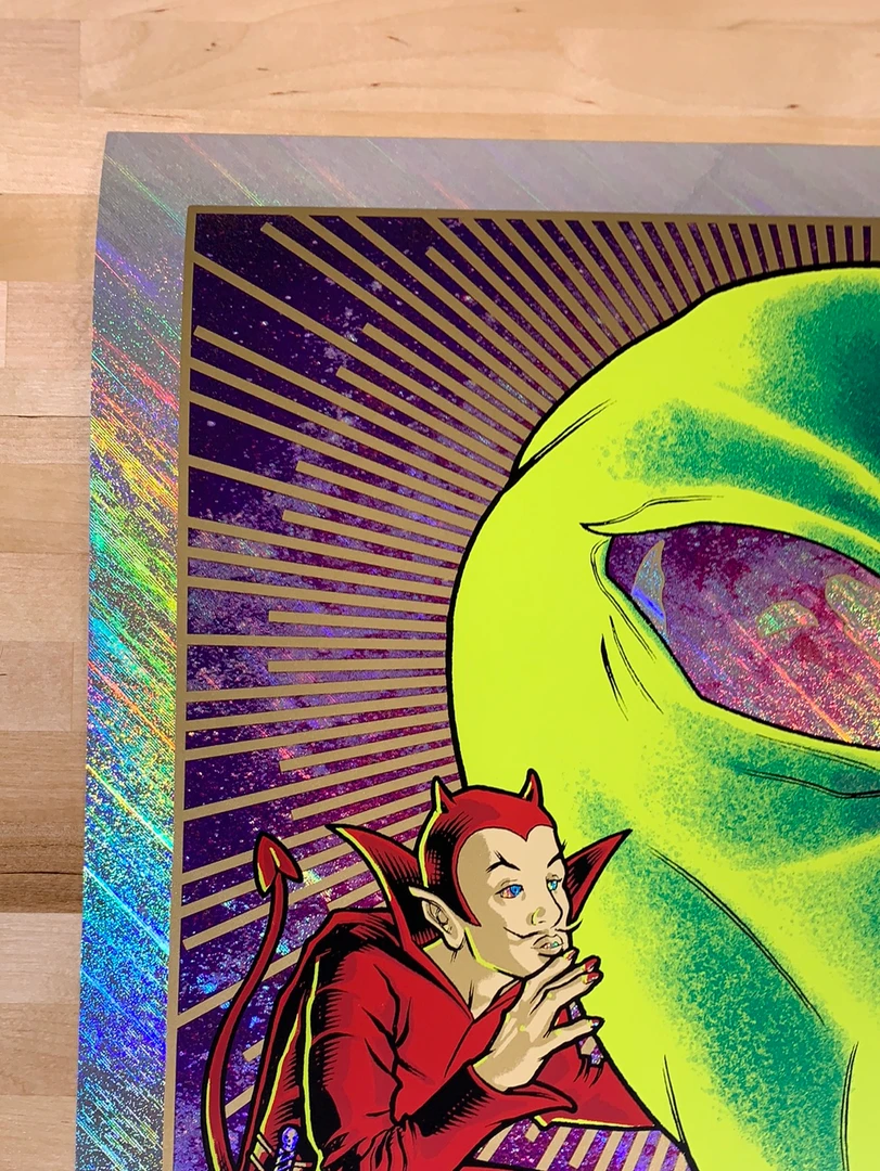 Foil Posters Foo Fighters - 2020 Brian Ewing Poster Cleveland, OH Rapture Foil 5 Foil Posters Foo Fighters - 2020 Brian Ewing Poster Cleveland, OH Rapture Foil