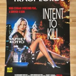 Sold Out Posters Intent To Kill - 1992 Video Promo Movie Poster Original Vintage Movie/TV Posters