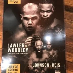 Sold Out Posters UFC 201 Poster Lawler Vs. Woodley, Johnson Vs. Reis