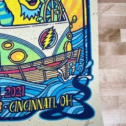 Gregg Gordon Gig Posters Dead & Company - 2021 Gigart Poster Cincinnati, OH Riverbend