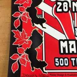Gig Posters The White Stripes - 2003 Dennis Loren Poster Detroit, MI Masonic Temple