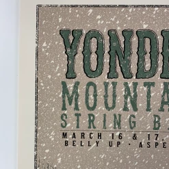Colorado Yonder Mountain String Band - 2013 Neal Williams Poster Aspen, CO