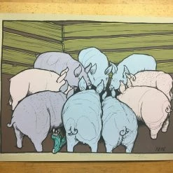Art Prints Mr Wu's Pigs - 2010 Jay Ryan Poster Pig Print 12 Art Prints Mr Wu's Pigs - 2010 Jay Ryan Poster Pig Print