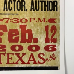 Willie Nelson - 2006 Hatch Show Print 2/12 Poster El Paso, Texas Abraham Chavez