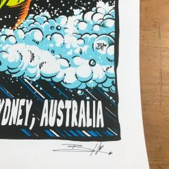 Eddie Vedder - 2014 Brandon Heart Poster Sydney, Australia State Theatre S/N Gig Posters