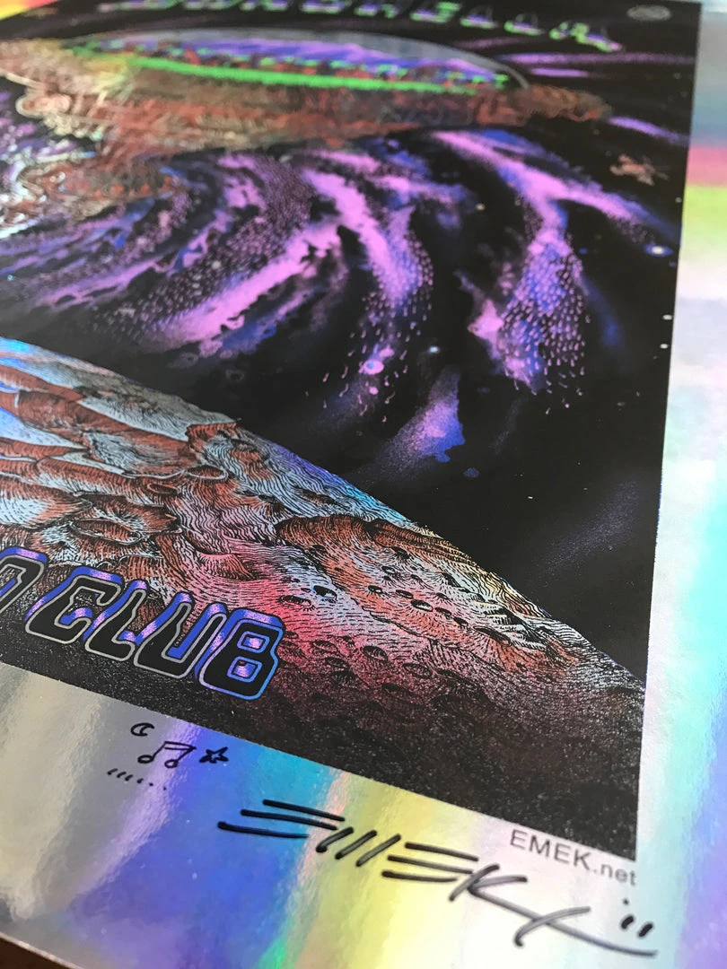 Coachella - 2011 EMEK Poster Purple Mirror FOIL Variant Edition 3/5 Signed 4 Coachella - 2011 EMEK Poster Purple Mirror FOIL Variant Edition 3/5 Signed