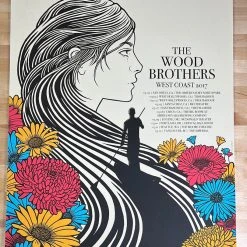 The Wood Brothers - 2017 John Vogl Poster West Coast Tour