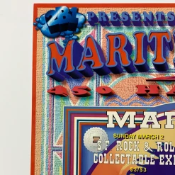 Sold Out Posters MHP 28 Willie Nelson - 1997 Poster Maritime Hall San Fran 1st Gig Posters