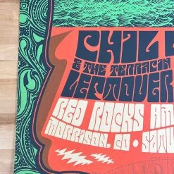 Grateful Dead Phil Lesh - 2018 Status Serigraph Poster Red Rocks, Morrison, CO