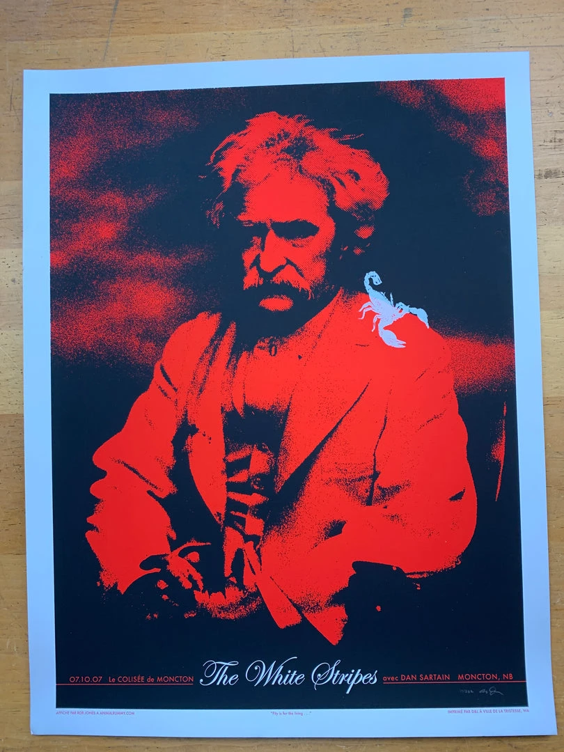 The White Stripes - 2007 Rob Jones Poster Moncton, NB CAN Coliseum Jack White 4 The White Stripes - 2007 Rob Jones Poster Moncton, NB CAN Coliseum Jack White