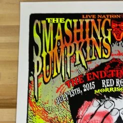 Smashing Pumpkins Marilyn Manson - 2015 Lindsey Kuhn Poster Red Rocks Morrison, CO 1st