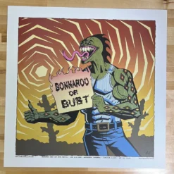 Bonnaroo - 2008 Justin Hampton Poster Manchester, TN Pearl Jam Gig Posters