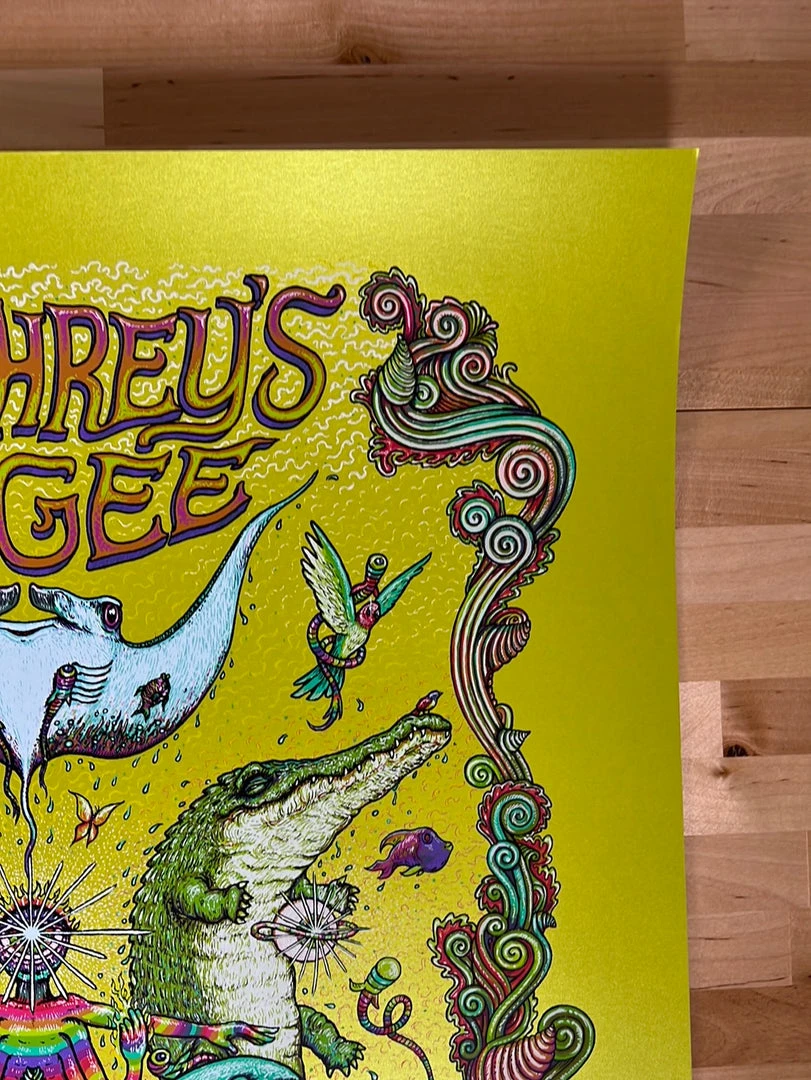 Umphrey's McGee - 2020/2021 Marq Spusta Poster Miami, FL 1st Green 6 Umphrey's McGee - 2020/2021 Marq Spusta Poster Miami, FL 1st Green