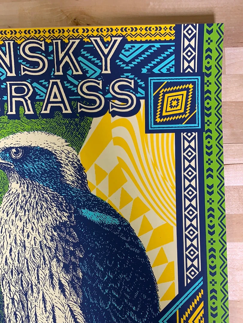 Colorado Greensky Bluegrass - 2019 Status Serigraph Poster Red Rocks, Morrison, CO AE 6 Colorado Greensky Bluegrass - 2019 Status Serigraph Poster Red Rocks, Morrison, CO AE