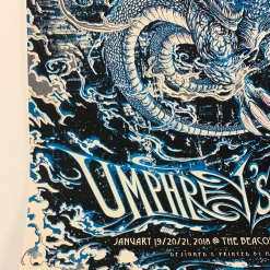 Gig Posters Umphrey's McGee - 2018 Miles Tsang Poster Beacon Theatre New York