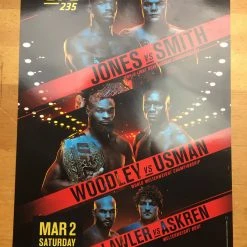Sold Out Posters UFC 235 2019 Poster Jones Vs Smith, Woodley Vs Usman & Lawler Vs Askren 6 Sold Out Posters UFC 235 2019 Poster Jones Vs Smith, Woodley Vs Usman & Lawler Vs Askren