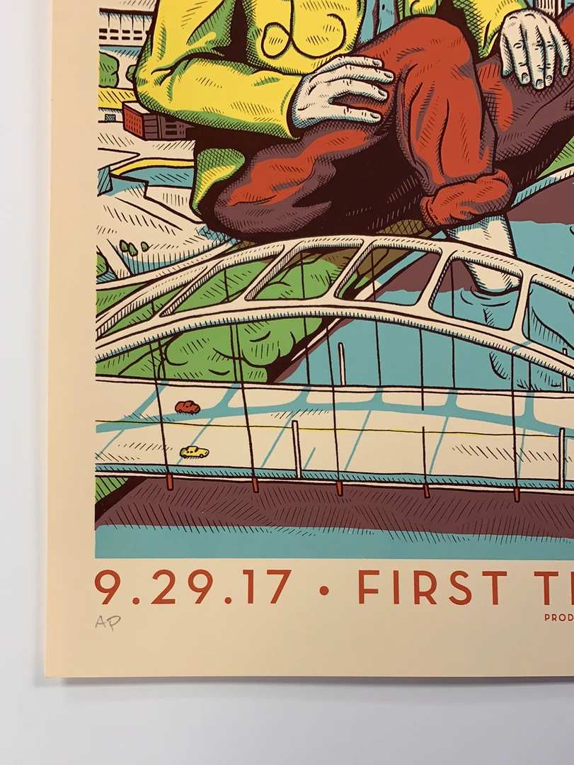 Kings Of Leon - 2017 Dan Grissom Poster Nashville, TN First Park 8 Kings Of Leon - 2017 Dan Grissom Poster Nashville, TN First Park