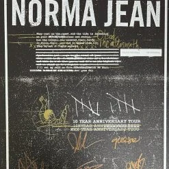 Sold Out Posters Gig Posters Norma Jean - 2015 Poster 10 Year Anniversary Tour Print Autographed