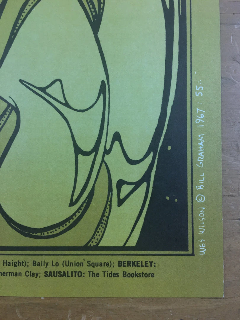 Grateful Dead Chuck Berry - 1967 Wes Wilson Poster San Francisco, CA Fillmore Au 7 Grateful Dead Chuck Berry - 1967 Wes Wilson Poster San Francisco, CA Fillmore Au