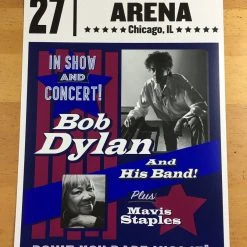 Bob Dylan - 2017 Geoff Gans Poster Chicago Wintrust Arena RED Chicago, IL 11 Bob Dylan - 2017 Geoff Gans Poster Chicago Wintrust Arena RED Chicago, IL