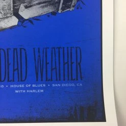 The Dead Weather - 2010 Todd Slater Poster San Diego, CA House Of Blues Jack White