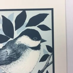 Black Capped Chickadee (Poecile Atricapillus) - 2015 Justin Santora Poster Art P