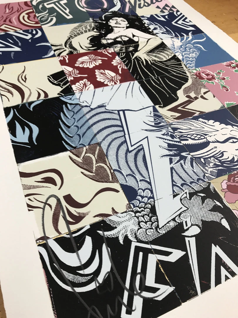 Visions Victorie - 2017 FAILE Poster, Art Print, Limited Edition Hand Signed 9 Visions Victorie - 2017 FAILE Poster, Art Print, Limited Edition Hand Signed