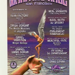 Greg Coiner Gig Posters MHP 75 Merl Saunders - 1999 Poster Maritime Hall San Fran 1st