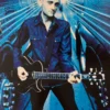 Michael Halsband The Wallflowers - Michael Ward Double Sided Poster Gibson Guitar USA