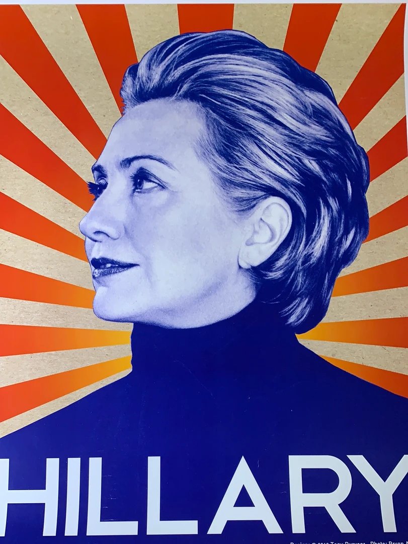 Hillary Clinton - 2016 Tony Puryear 1st Edition Original Poster, Art Print Gig Posters 3 Hillary Clinton - 2016 Tony Puryear 1st Edition Original Poster, Art Print Gig Posters