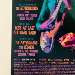 Greg Coiner Gig Posters MHP 60 March - 1999 Poster Maritime Hall San Fran 1st