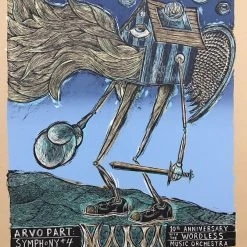 Arvo Part Symphony #4 - 2009 Dan Grzeca Poster Los Angeles Art Prints