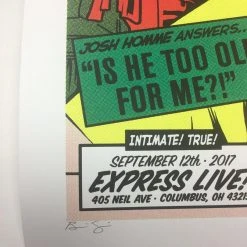 Queens Of The Stone Age - 2017 Brian Ewing Poster Columbus, OH Express Live