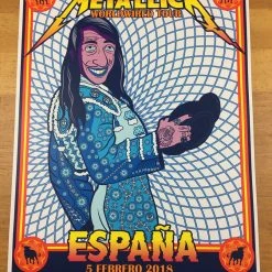 Metallica - 2018 Gomez Poster Madrid, Spain Wizink Center