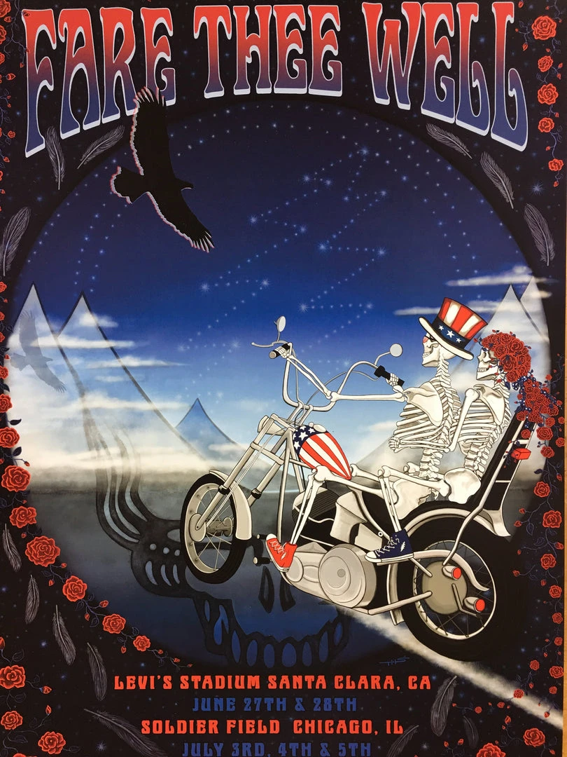 Grateful Dead - 2015 Status Taylor Swope Poster Chicago, IL Soldier Field 3 Grateful Dead - 2015 Status Taylor Swope Poster Chicago, IL Soldier Field
