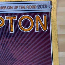 Eric Clapton - 2013 Ron Donovan Firehouse Poster VARIANT European Tour